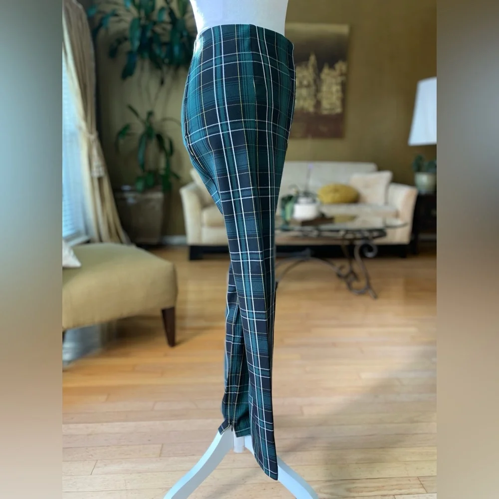 Ann Taylor Petite High Waist Audrey Pant in Plaid, Size OP, MSRP $109 - Picture 4 of 16